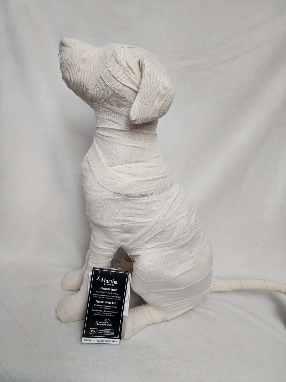 Martha Stewart Halloween Lightup Mummy Dog Display 24